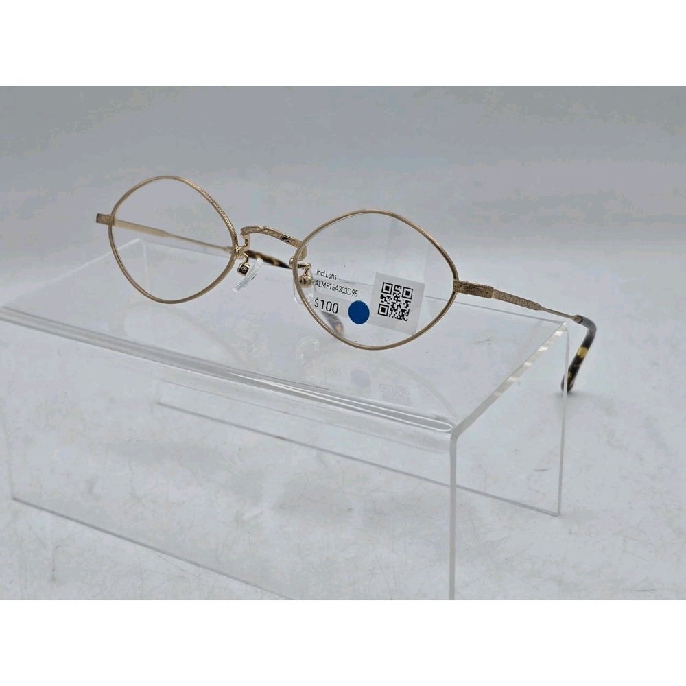 NEW Jins Gold/Tortoise Shell Eyeglass Frames 48 -‎ 21-146 - 36 ALMF15A303D95